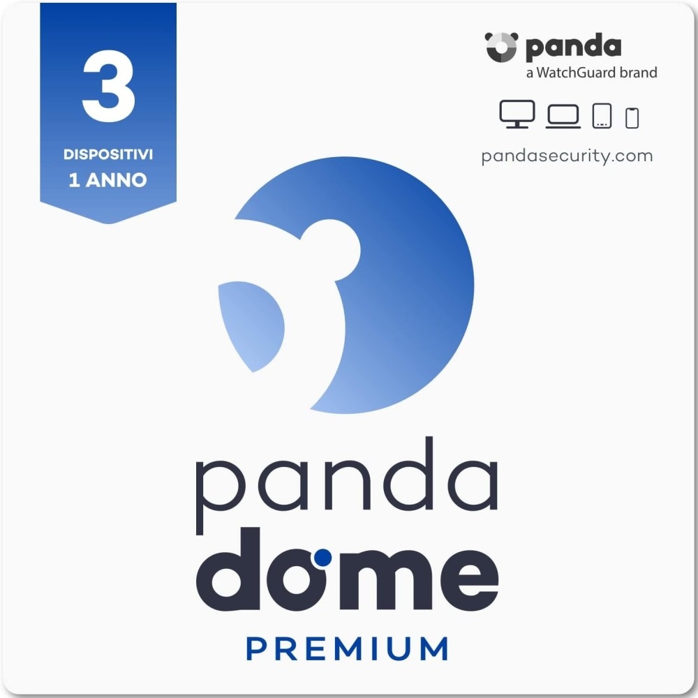 Panda Dome Premium 2024 - Antivirus illimitato e Cloud VPN (3 dispositivi) 1 anno, Windows OS