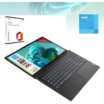 Lenovo, Pc Portatile Notebook, Display FHD da 15,6", CPU Intel N4500, Ram 8Gb, SSD 256Gb, Computer Portatile + MS Office 2021